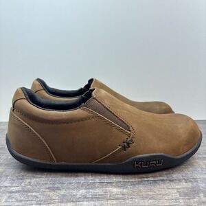 KURU Kivi Women's 7.5 Wide Shoes Chestnut Brown Suede Leather Slip On NEW Defect